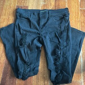 Black express jeans. Legging mid rise